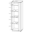 Βιτρίνα 36146-arc-hv Artisan+γραφίτης 60x194x40cm