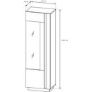 Βιτρίνα 36146-arc-hv Artisan+γραφίτης 60x194x40cm