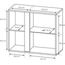 Κρεμαστή Βιτρίνα 36146-Arcw-wv Λευκό+λευκό High Gloss+grandson 96,5x82,5x40cm