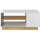 Τραπεζάκι 36146-Arcw-40 Λευκό+ Φυσικό Grandson 100x45,5x60 cm