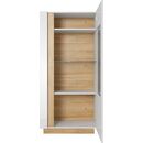 Βιτρίνα 36146w-arc-sv Λευκό+λευκό High Gloss+grandson72x154x40cm