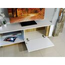 Έπιπλο Τηλεόρασης 36146-Arcw-stv Λευκό+λευκό High Gloss+grandson 138,1x45,5x40cm