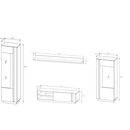 Σύνθεση 36146-Arc2 Artisan+γραφίτης 270x194x40cm
