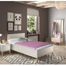 Alika Κρεβάτι Μονό 99x210x86εκ. ( για Στρώμα 90x200εκ. ) Whitewashed Chestnut/beech