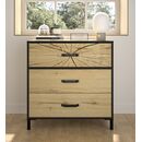 Armor Συρταριέρα με Τρία Συρτάρια 81x45x83εκ. Helvezia oak / Black