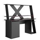 Axyon Γραφείο Gaming 157x60x145εκ. Μαύρο