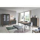 Βιτρίνα Basic Χρώμα: Jackson Hickory +Γραφίτης 104x185x39cm