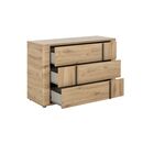 Confidence Συρταριέρα με 3 Συρτάρια  121x 45x80εκ. Artisan oak