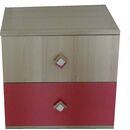 Κομοδίνο 11105-dn  Φυσικό Jesion+ Σκούρο ροζ 55x51x44cm