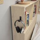 Erwan Κρεβάτι Μονό 120x221εκ. ( για Στρώμα 90x200εκ. ) Natural Chestnut/white  με Αποθηκευτικό Συρτάρι