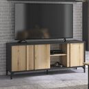 Esteban Έπιπλο Τηλεόρασης με 3 Πόρτες 160x40x66εκ. Helvezia oak / Μαύρο