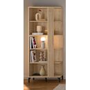 Faro Βιβλιοθήκη 80x35x190εκ. Blond oak / Μαύρο