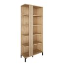 Faro Βιβλιοθήκη 80x35x190εκ. Blond oak / Μαύρο