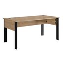 Faro Γραφείο 160x80x74εκ. Blond oak / Μαύρο