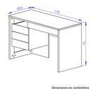 Russel Γραφείο 119x54x75εκ. Helvezia oak / Black