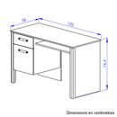 Arthus Γραφείο με ένα Συρτάρι και ένα Ντουλάπι 122x56x75εκ. Artisan oak / Black