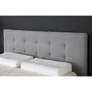 Carter Ντυμένο Διπλό Κρεβάτι 174x217εκ. ( για Στρώμα 160x200εκ. ) Γκρι Ανοιχτό  με Ανατομικό Πλαίσιο