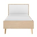 Larvik Κρεβάτι Μονό 98x208x93εκ. ( για Στρώμα 90x200εκ. )  Blond oak / White