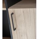 Liverpool Γραφείο Γωνιακό 136x88x76εκ. Natural Chestnut / Black