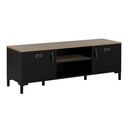 Manchester Έπιπλο Τηλεόρασης 136x40x47εκ. Helvezia oak / Black