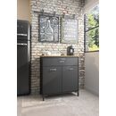 Manchester Ντουλάπι Αποθήκευσης - Κονσόλα  81x41x90εκ. Helvezia oak / Black