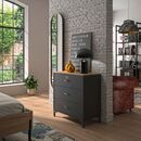 Manchester Συρταριέρα με 3 Συρτάρια 81x40x82εκ. Helvezia oak / Black