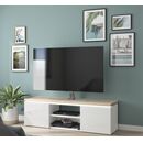 Mike Έπιπλο Τηλεόρασης 153x40x46ε46εκ. Light Kronberg Oak/white