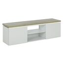 Mike Έπιπλο Τηλεόρασης 153x40x46ε46εκ. Light Kronberg Oak/white