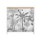 Motoco Κονσόλα - Ντουλάπι Αποθήκευσης 80x36x77εκ. White - Ceruse Chestnut