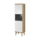 Βιτρίνα 17103-pr-t Λευκό+riviera 50x197x40cm