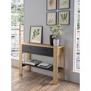 Trust Κονσόλα με 1 Συρτάρι και 1 Ράφι 102x36x91εκ. Helvezia oak / Black