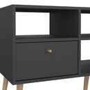 Bodo Έπιπλο Τηλεόρασης με 2 Συρτάρια 117x39x60,8εκ. Γκρι