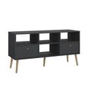 Bodo Έπιπλο Τηλεόρασης με 2 Συρτάρια 117x39x60,8εκ. Γκρι
