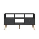 Bodo Έπιπλο Τηλεόρασης με 2 Συρτάρια 117x39x60,8εκ. Γκρι