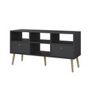Bodo Έπιπλο Τηλεόρασης με 2 Συρτάρια 117x39x60,8εκ. Γκρι