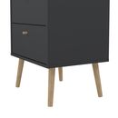Bodo Συρταριέρα Ψηλή με 5 Συρτάρια  50x39x120εκ Γκρι