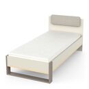 Camillia Κρεβάτι Μονό 96x204x90εκ. ( για Στρώμα 90x200εκ. ) Angora Grey/clay Grey/oak