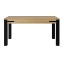 Cork Τραπέζι Επεκτεινόμενο 160/205x90x77εκ. Golden oak / Μαύρο