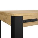 Cork Τραπέζι Επεκτεινόμενο 160/205x90x77εκ. Golden oak / Μαύρο