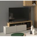 Craft Έπιπλο Τηλεόρασης με 2 Πόρτες 155/136x45/36x50/33εκ. Artisan oak / Grege