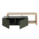Craft Έπιπλο Τηλεόρασης με 2 Πόρτες 155/136x45/36x50/33εκ. Artisan oak / Πράσινο