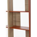 Epura Βιβλιοθήκη 90x36x190εκ. Light oak / Terracotta