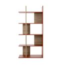 Epura Βιβλιοθήκη 90x36x190εκ. Light oak / Terracotta