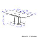Crack Τραπέζι Τραπεζαρίας Επεκτεινόμενο 180/225x90εκ. Artisan oak / Black