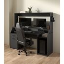 Function Plus Gaming Γραφείο με 1 Πόρτα και 1 Συρτάρι 171x62,2x149,6εκ. Γκρι