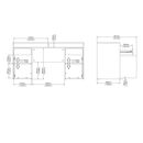 Function Plus Γραφείο με 2 Ντουλάπια και 2 Συρτάρια 149x48x77,4εκ. Jackson Hickory