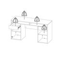 Function Plus Γραφείο με 2 Ντουλάπια και 2 Συρτάρια 149x48x77,4εκ. Jackson Hickory