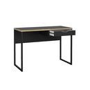 Function Plus Γραφείο με 1 Συρτάρι 110x48,4x76,8εκ. Μαύρο /  Δρυς