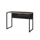 Function Plus Γραφείο με 1 Συρτάρι 110x48,4x76,8εκ. Μαύρο /  Δρυς