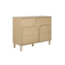 Galys Συρταριέρα με 3 Συρτάρια 116x47x92εκ. Rookwood oak